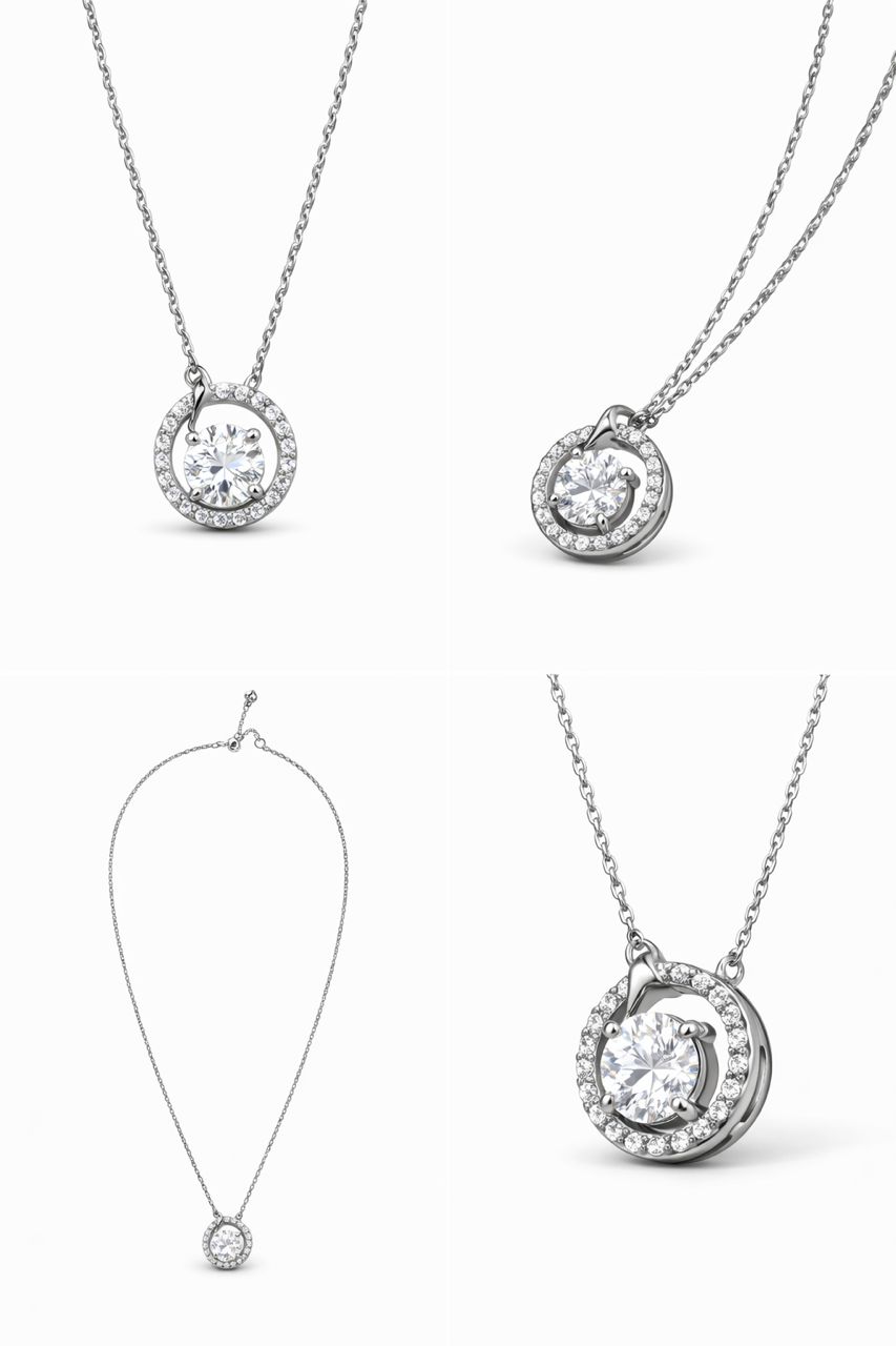 Solène Halo Necklace